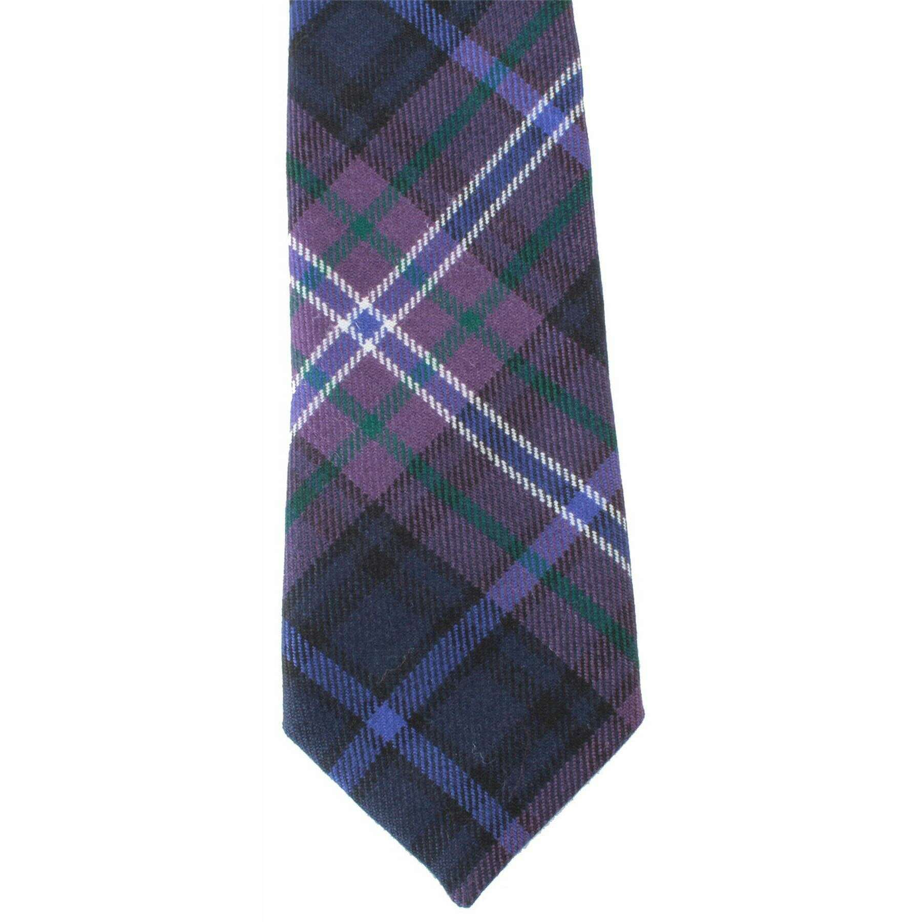 Locharron of Scotland Reiver Scotland Forever Modern Tartan Tie - Purple