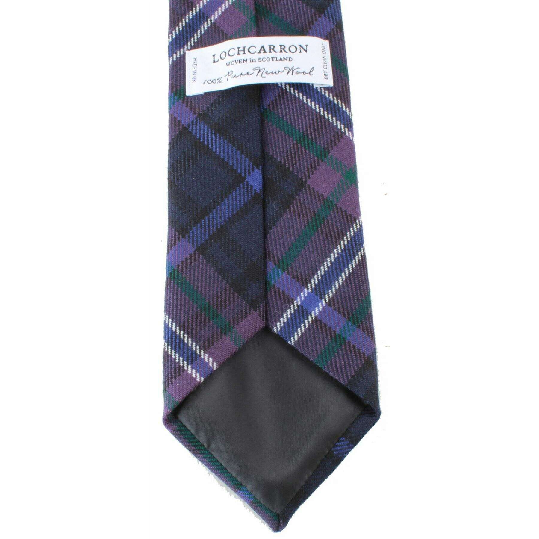 Locharron of Scotland Reiver Scotland Forever Modern Tartan Tie - Purple - Image 2