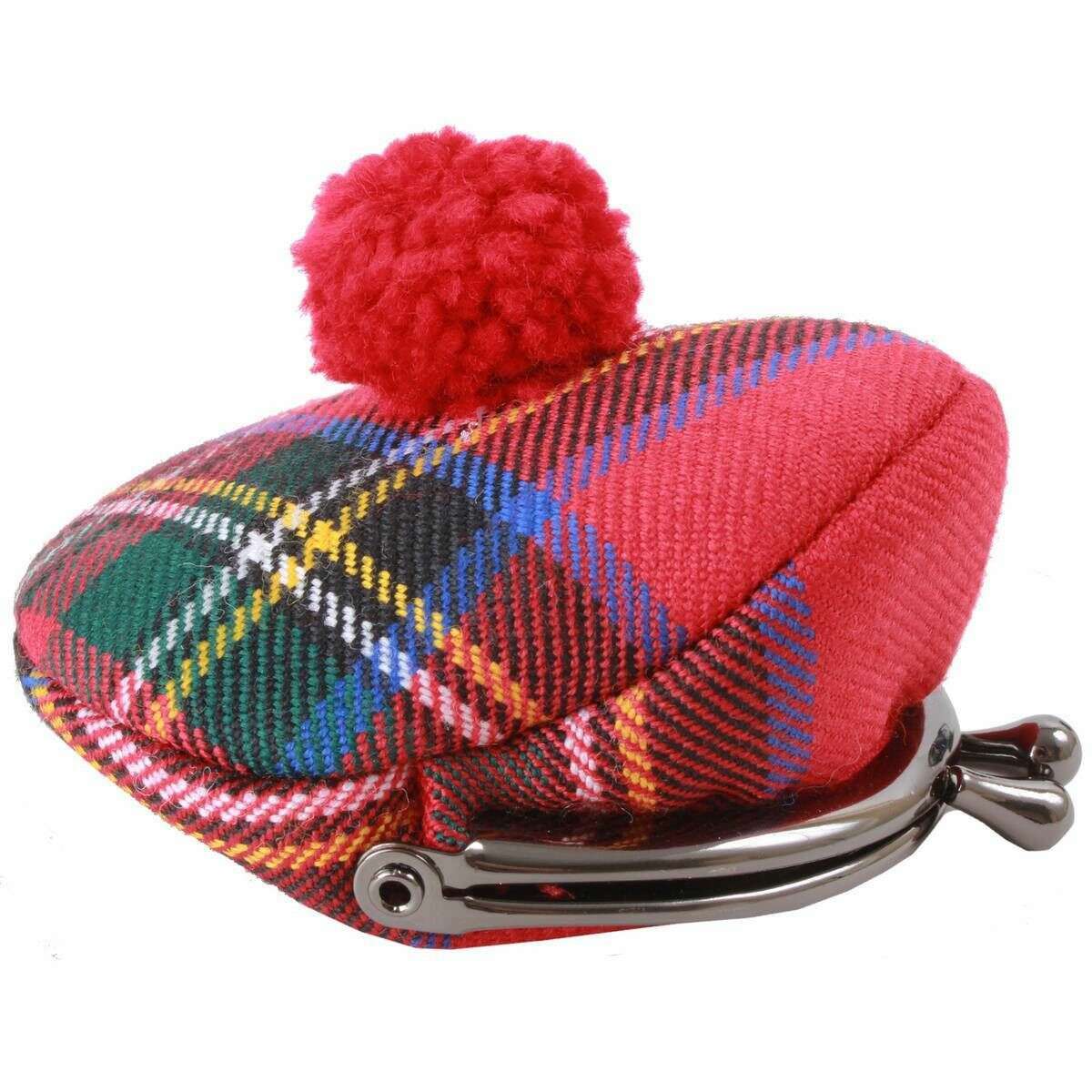 Locharron of Scotland Reiver Stewart Royal Modern Tam Coin Purse - Red/Green/Yellow