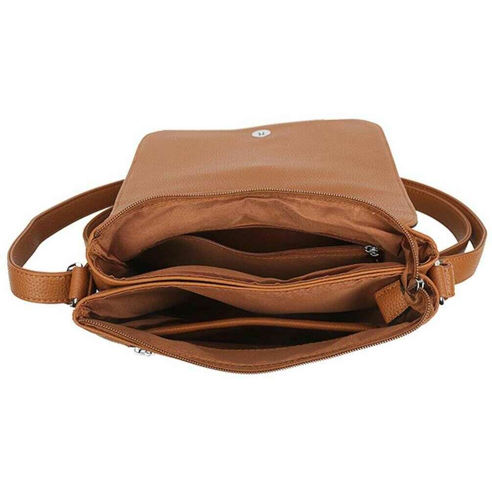 Long and Son Adjustable Bow Crossbody Bag - Brown - Image 3