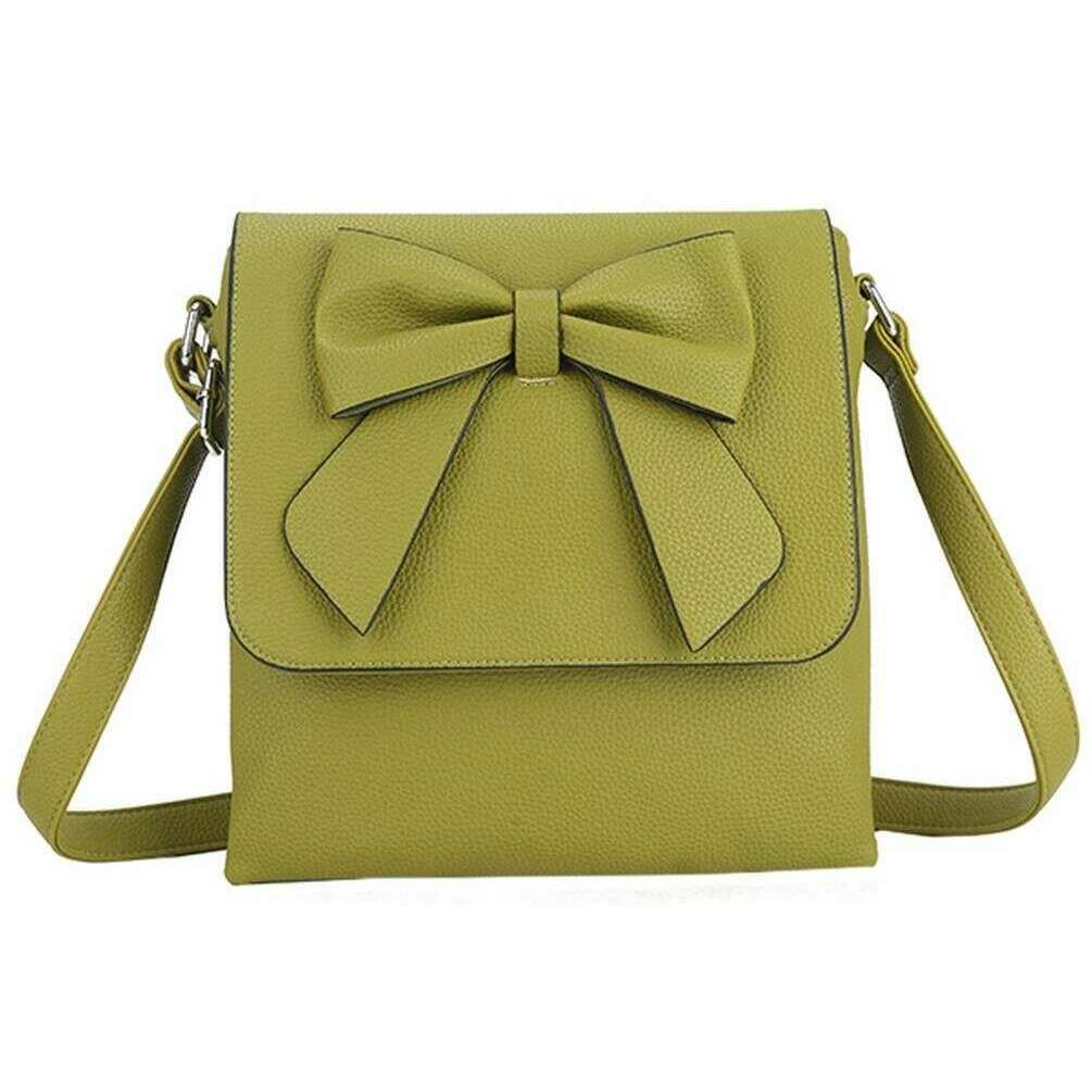 Long and Son Adjustable Bow Crossbody Bag - Green
