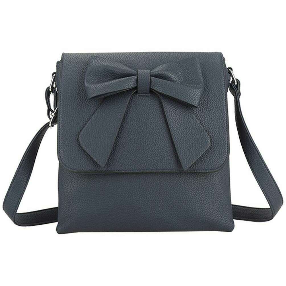 Long and Son Adjustable Bow Crossbody Bag - Navy