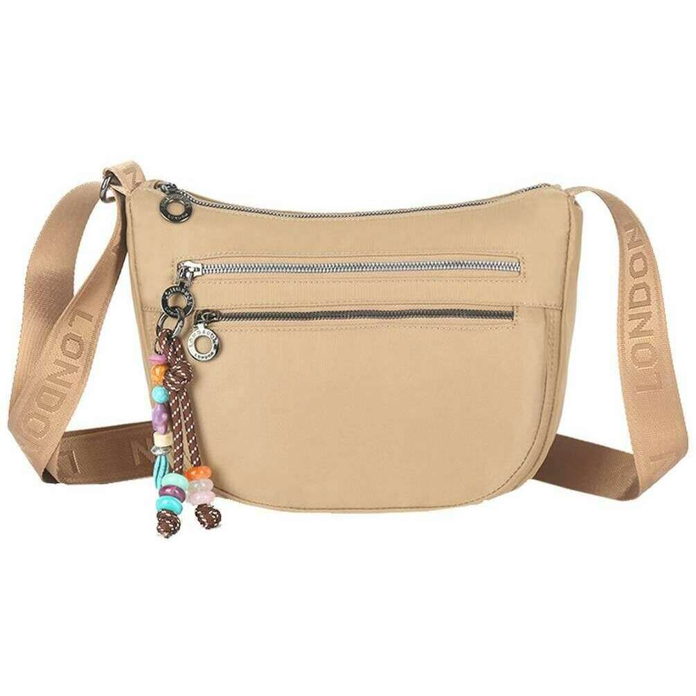 Long and Son Adjustable Crossbody Bag - Light Khaki Beige