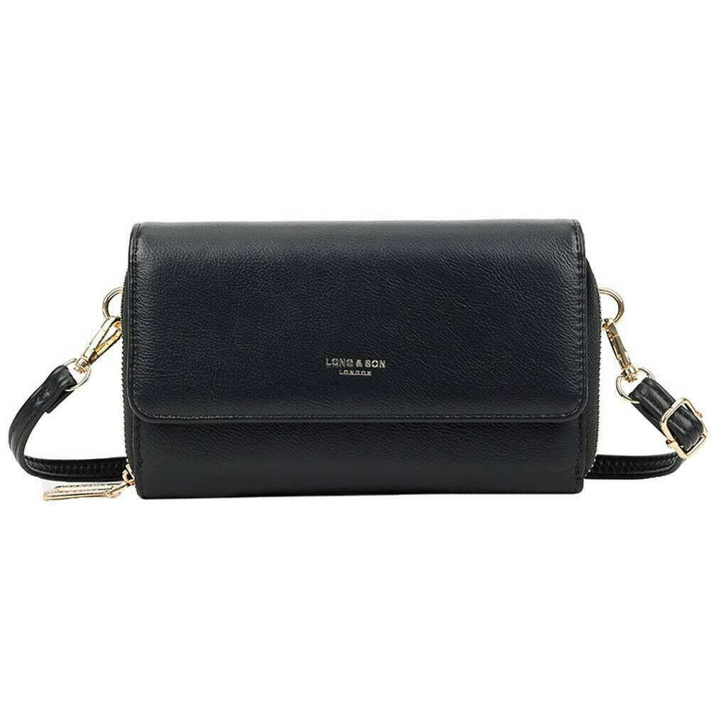 Long and Son Purse Crossbody Bag - Black