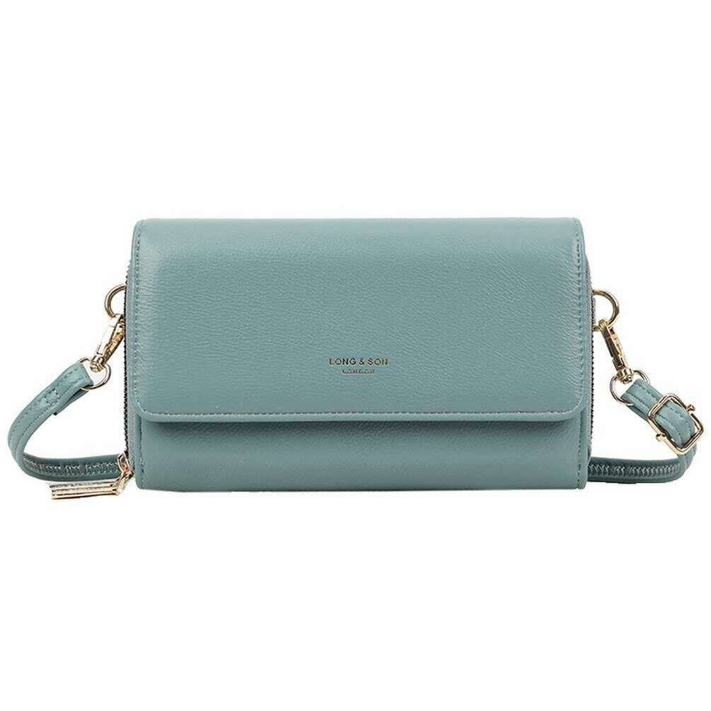 Long and Son Purse Crossbody Bag - Denim Blue