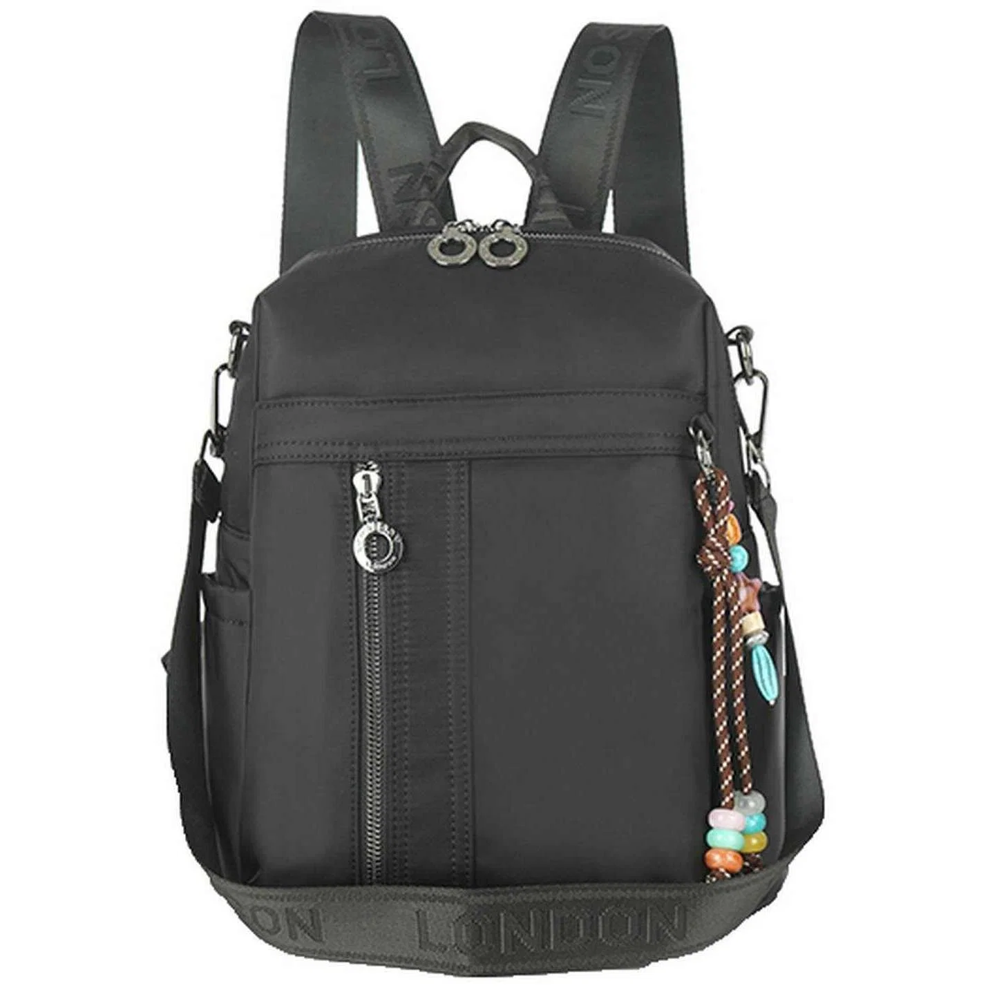 Long and Son Shoulder Backpack - Black