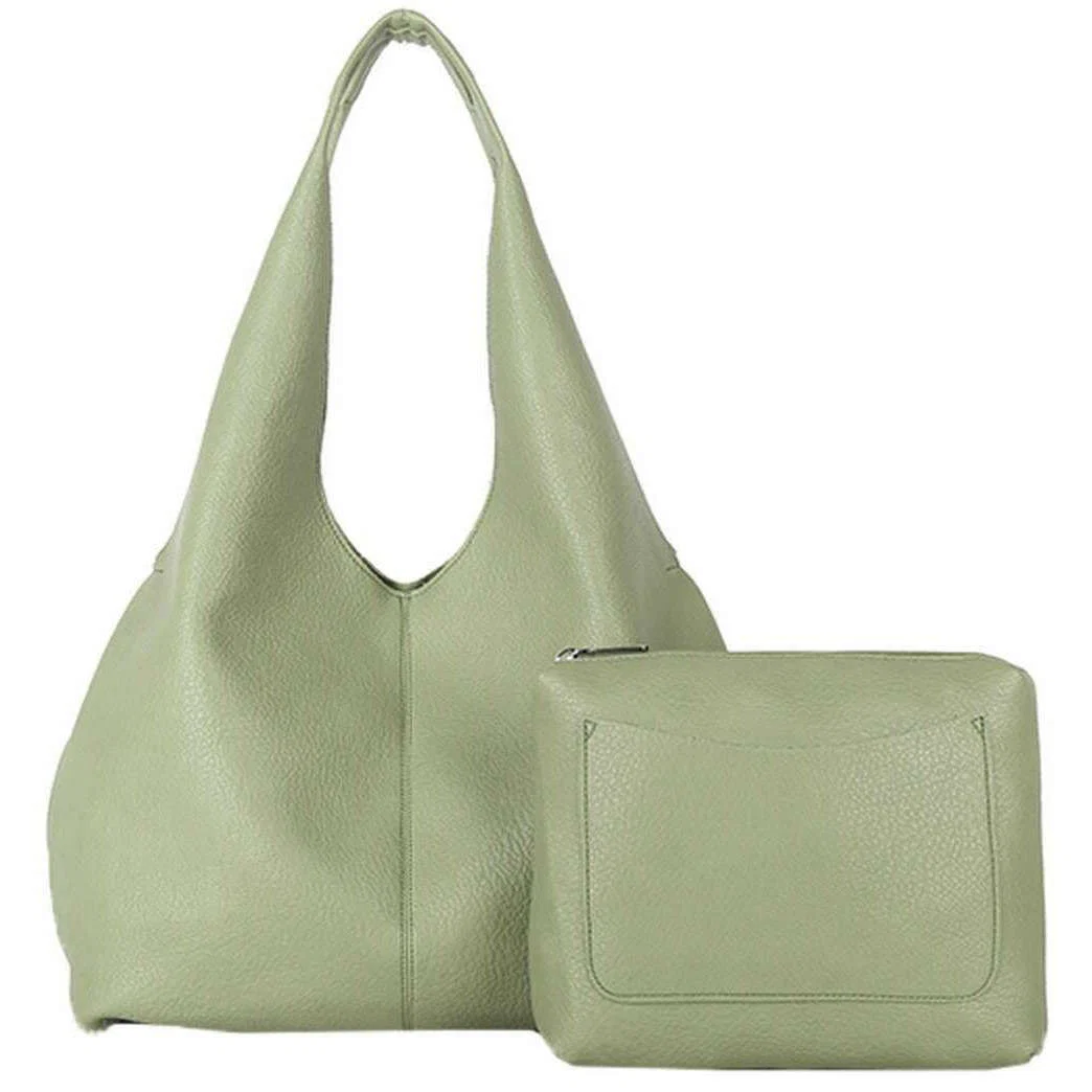 Long and Son Shoulder Bag and Pouch - Green