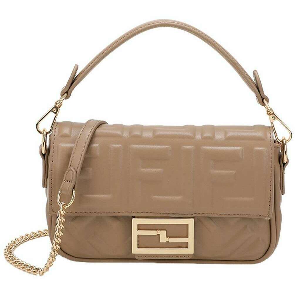 Long and Son Textured Flap Crossbody Handbag - Beige