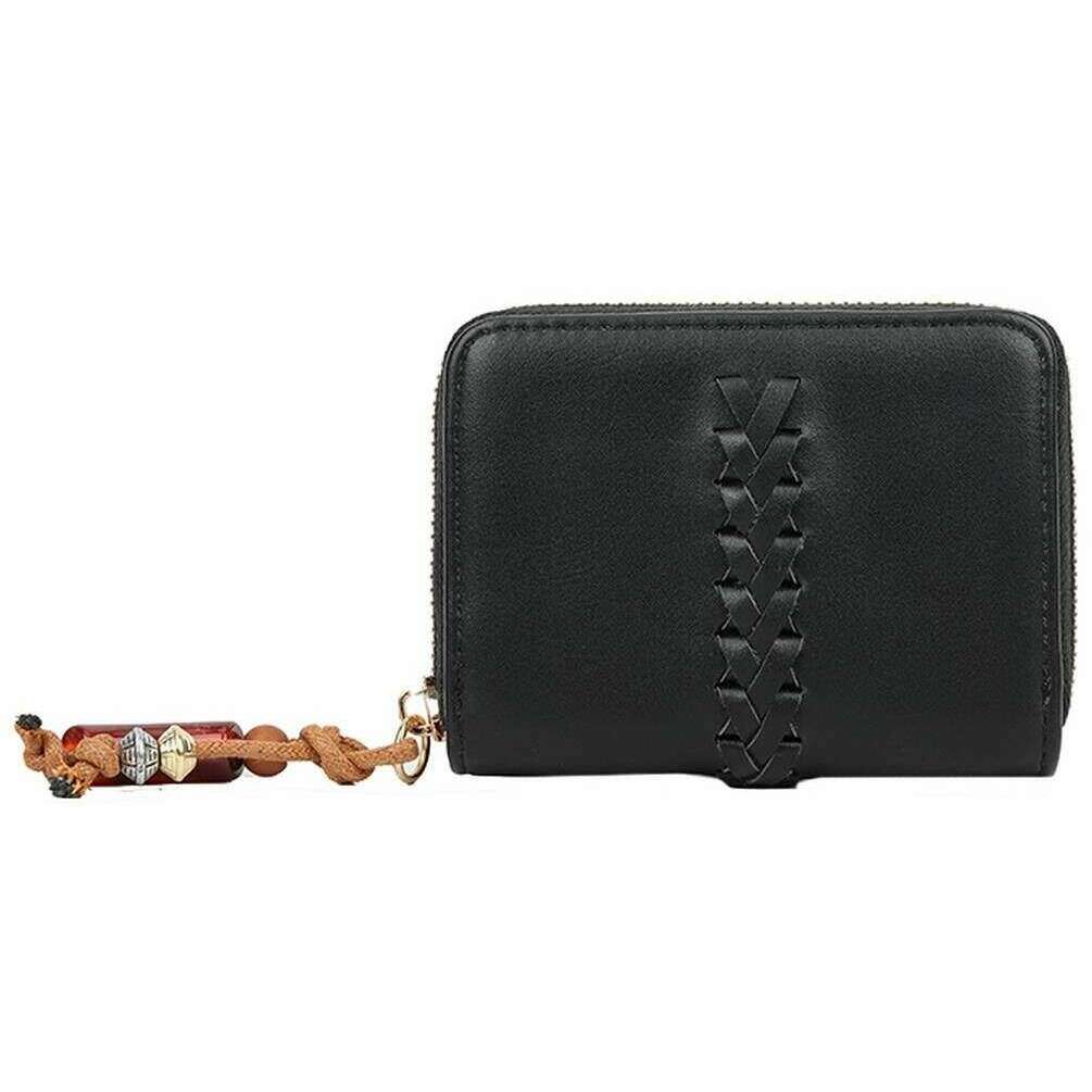 Long and Son Woven Detail Purse - Black