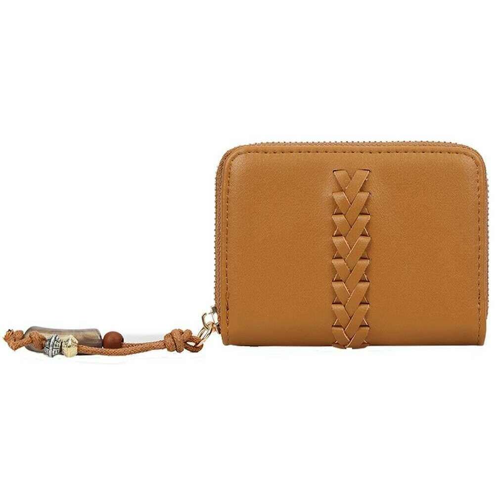 Long and Son Woven Detail Purse - Brown