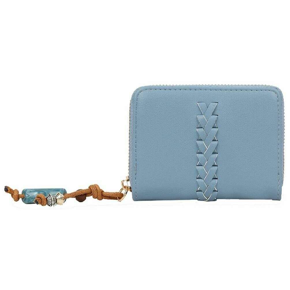 Long and Son Woven Detail Purse - Denim Blue