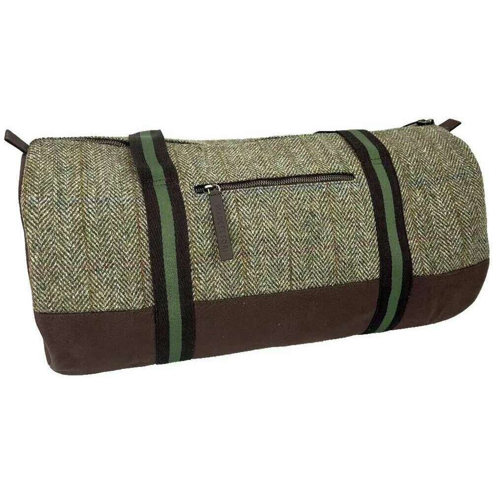 Maccessori Harris Tweed Barrel Holdall Bag - Country Green - Image 2