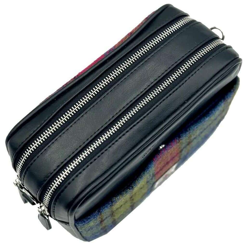 Maccessori Harris Tweed Camera Bag - Blue/Pink - Image 4
