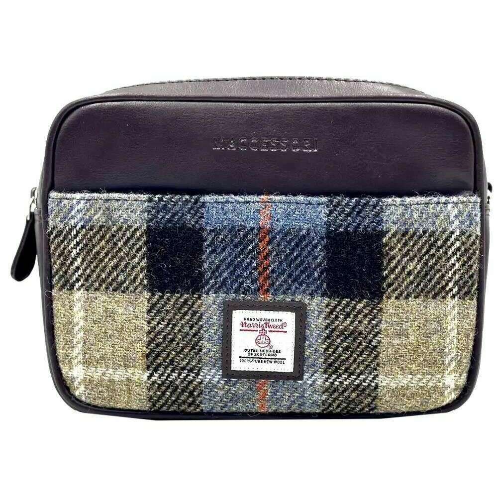 Maccessori Harris Tweed Camera Bag - Brown/Grey - Image 3