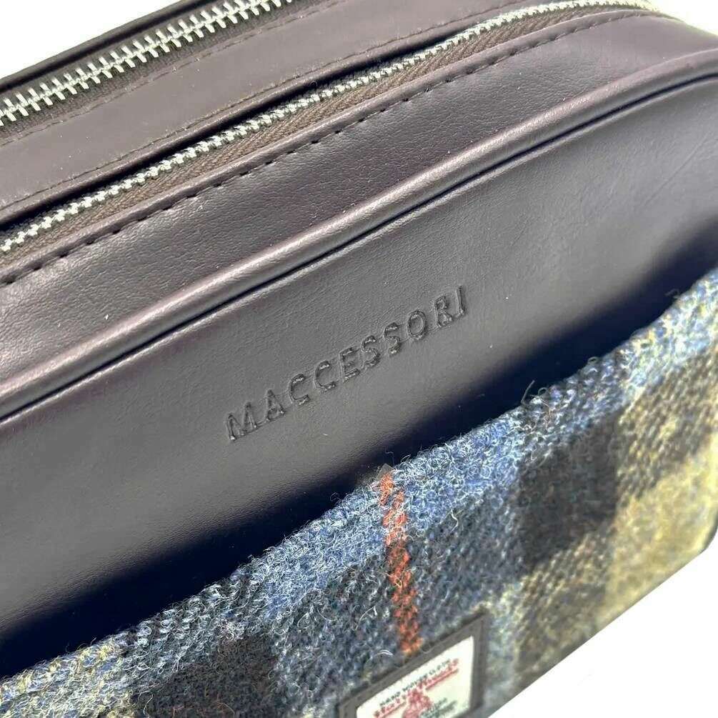 Maccessori Harris Tweed Camera Bag - Brown/Grey - Image 5
