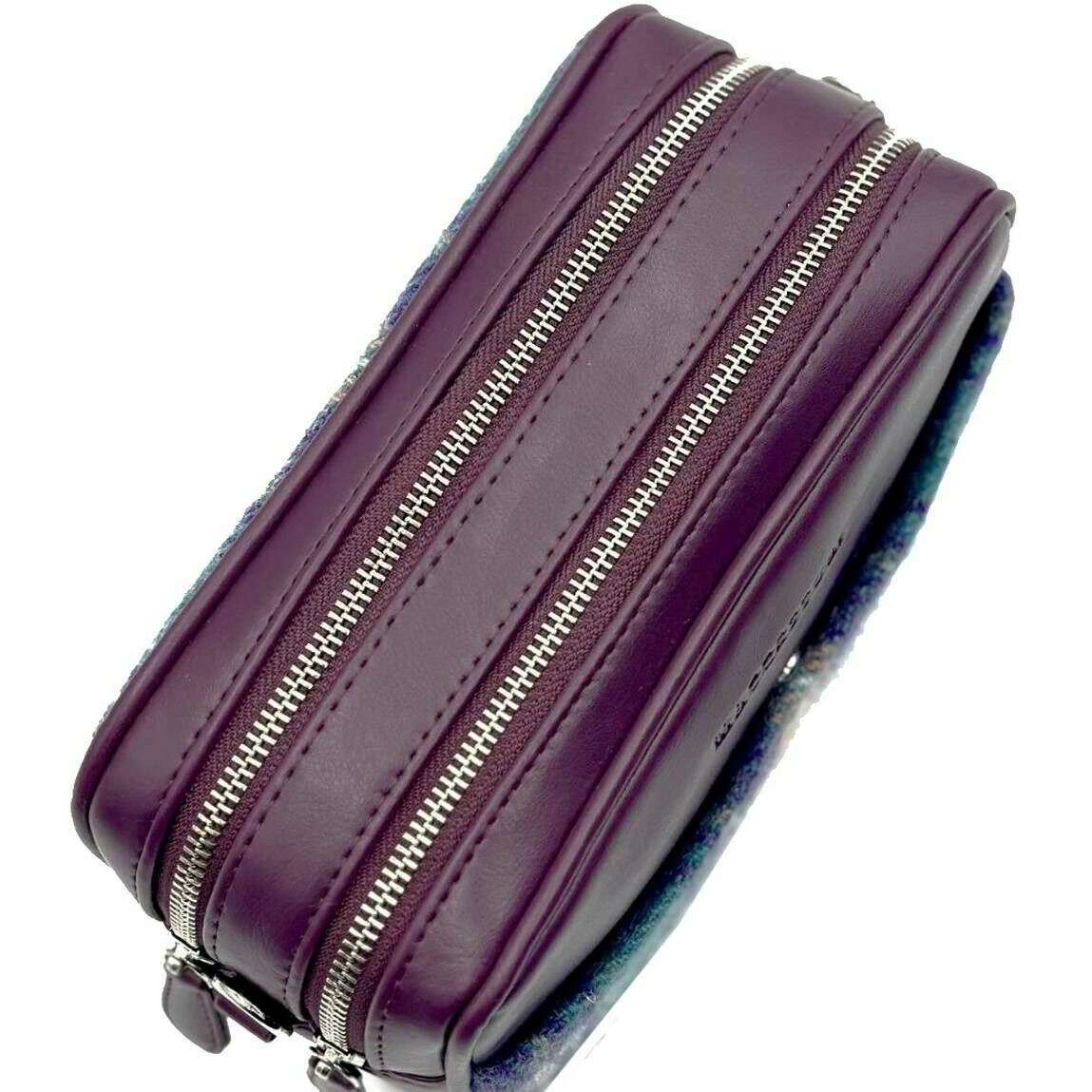 Maccessori Harris Tweed Camera Bag - Green/Purple - Image 4
