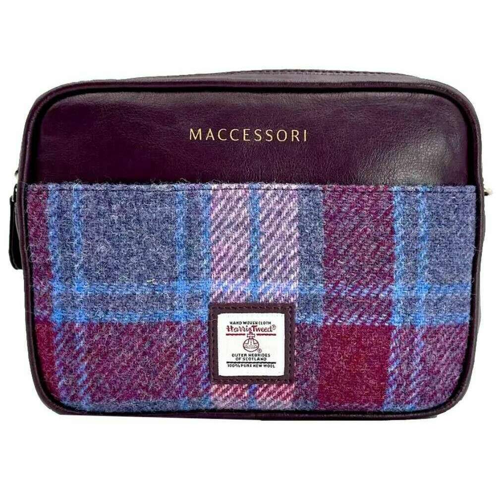 Maccessori Harris Tweed Camera Bag - Pastel Pink/Purple - Image 3