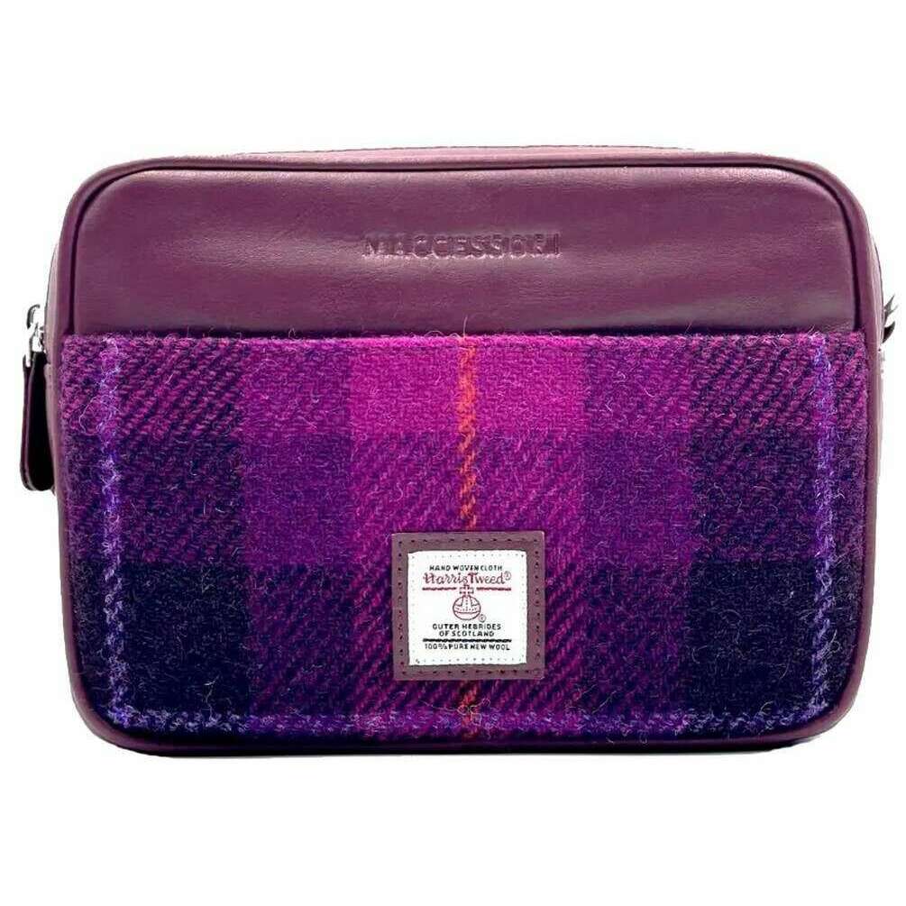 Maccessori Harris Tweed Camera Bag - Purple - Image 3