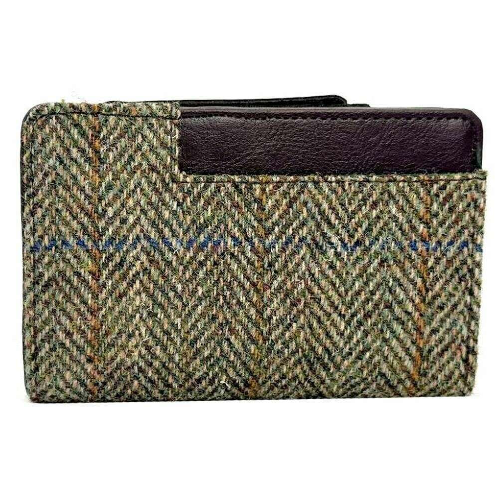 Maccessori Harris Tweed Medium Zip Purse - Country Green - Image 2
