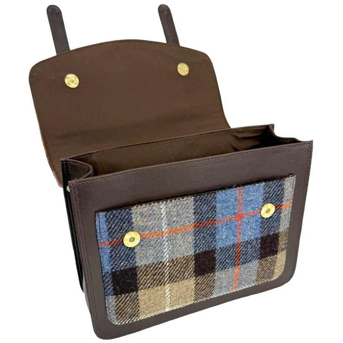 Maccessori Harris Tweed Messenger Bag - Brown/Grey - Image 3