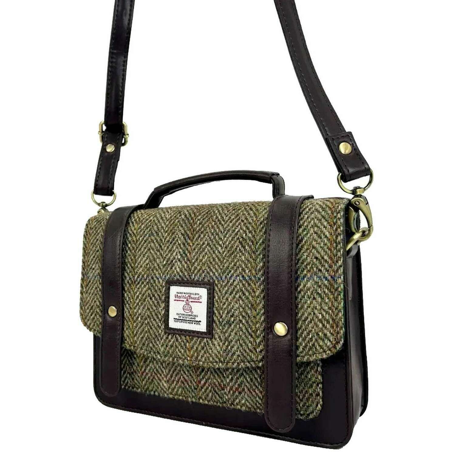 Maccessori Harris Tweed Messenger Bag - Country Green - Image 5
