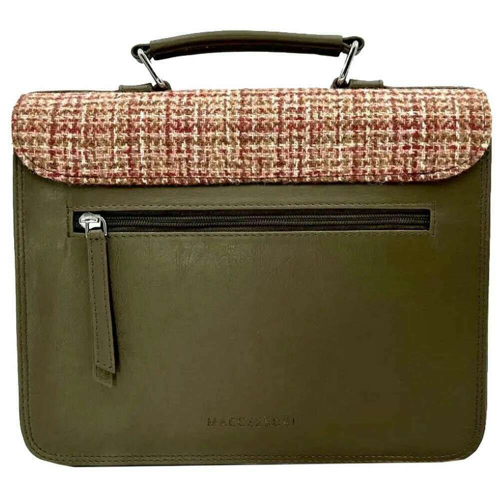 Maccessori Harris Tweed Messenger Bag - Maple Red - Image 2