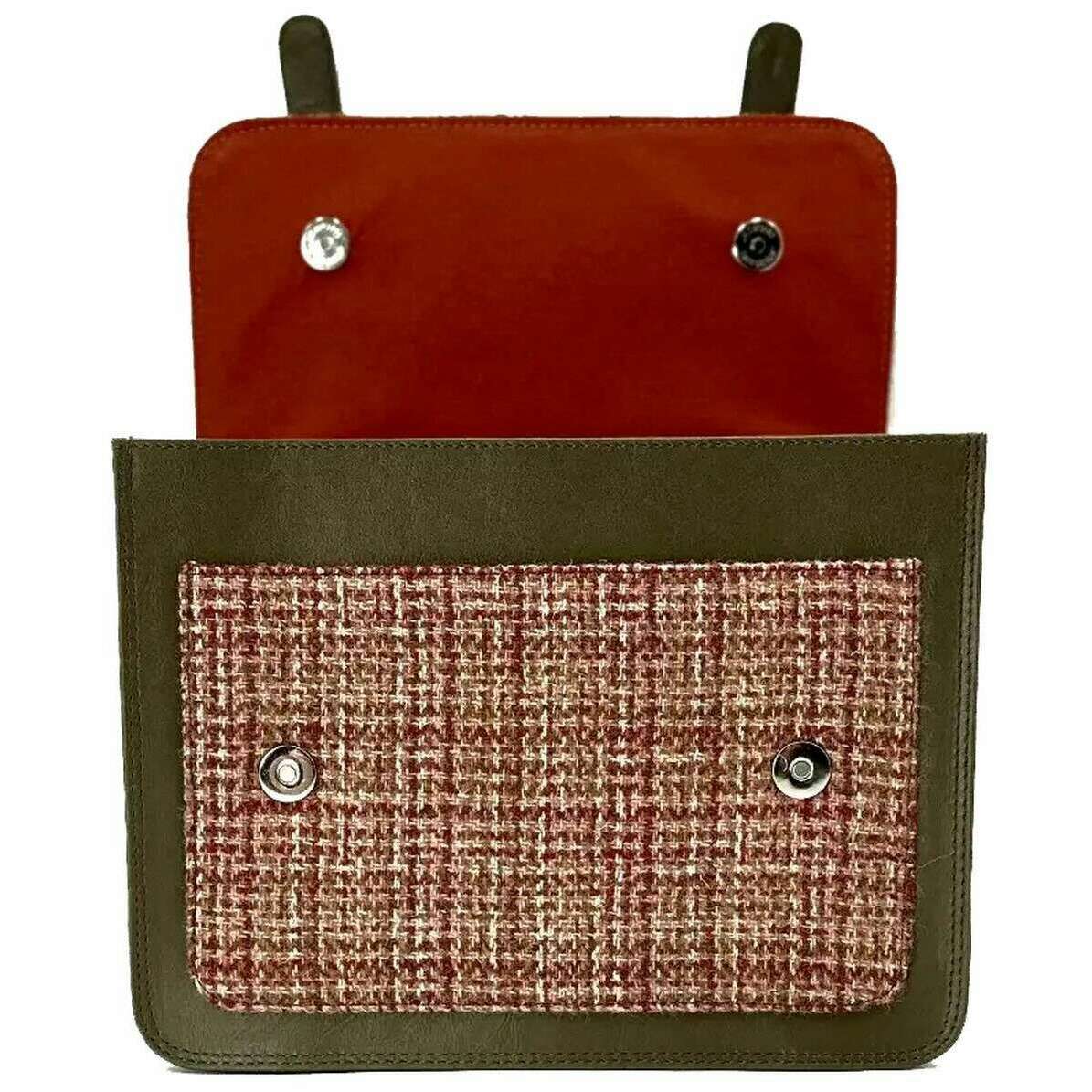Maccessori Harris Tweed Messenger Bag - Maple Red - Image 3