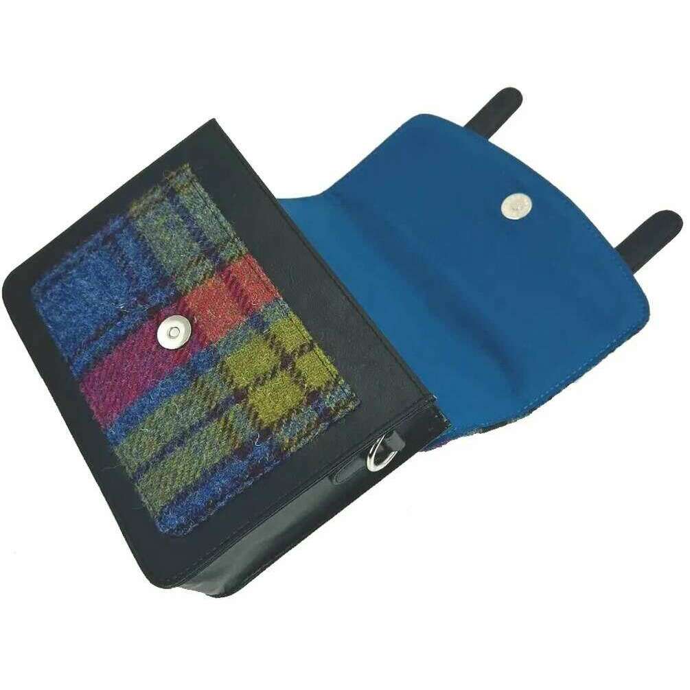 Maccessori Harris Tweed Messenger Bag - Pink/Blue - Image 3