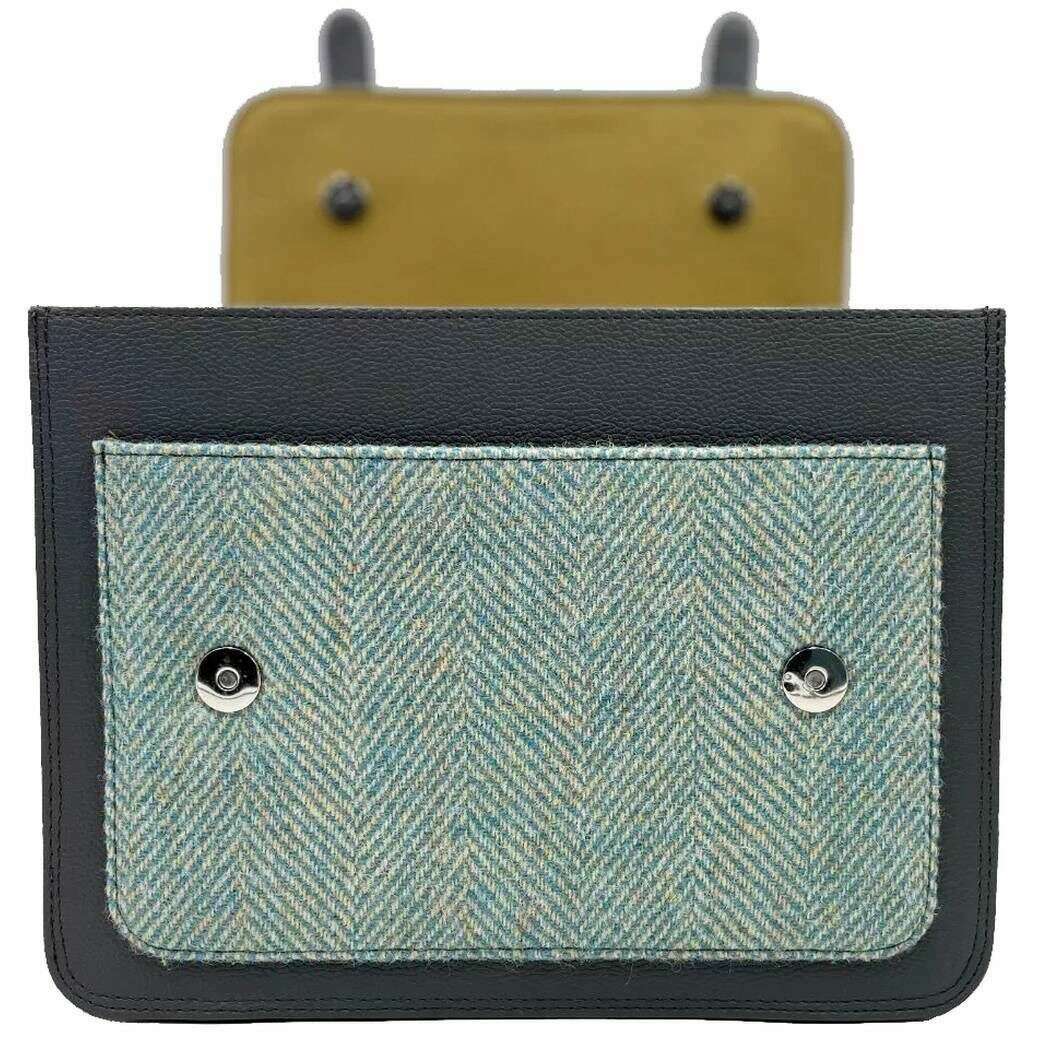 Maccessori Harris Tweed Messenger Bag - Turquoise Blue - Image 3