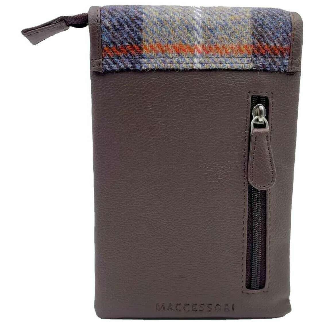 Maccessori Harris Tweed Mini Crossbody Bag - Brown/Grey - Image 2