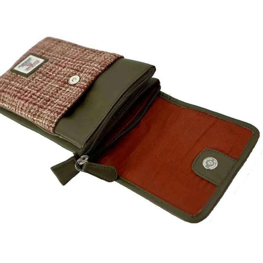 Maccessori Harris Tweed Mini Crossbody Bag - Maple Red - Image 3