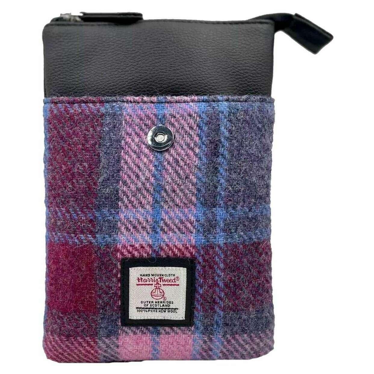 Maccessori Harris Tweed Mini Crossbody Bag - Pastel Pink/Purple - Image 3