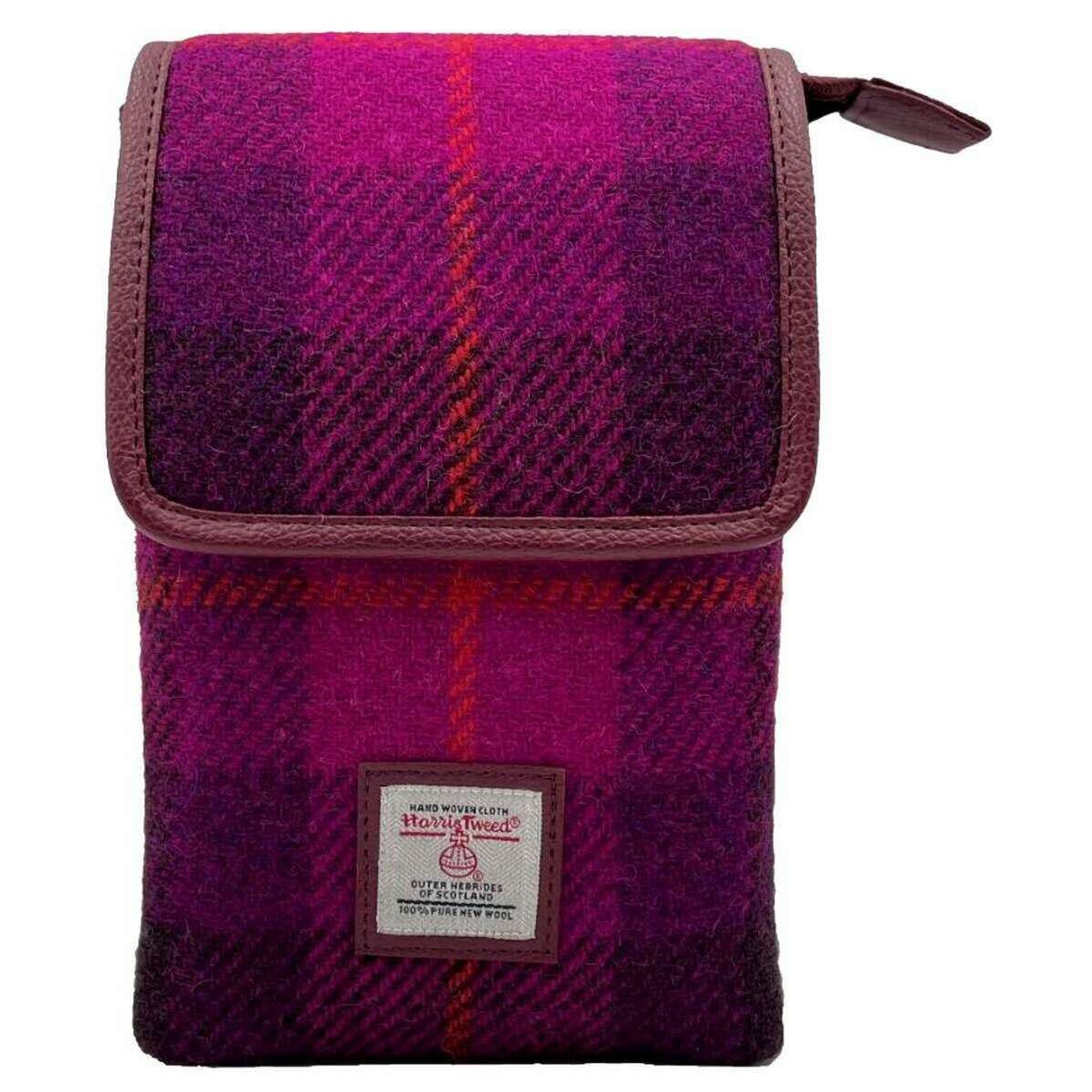 Maccessori Harris Tweed Mini Crossbody Bag - Purple/Pink