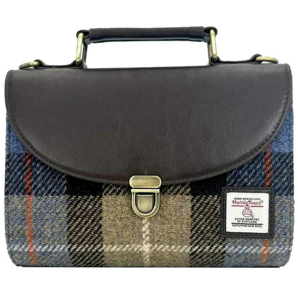 Maccessori Harris Tweed Mini Day Bag - Brown/Grey
