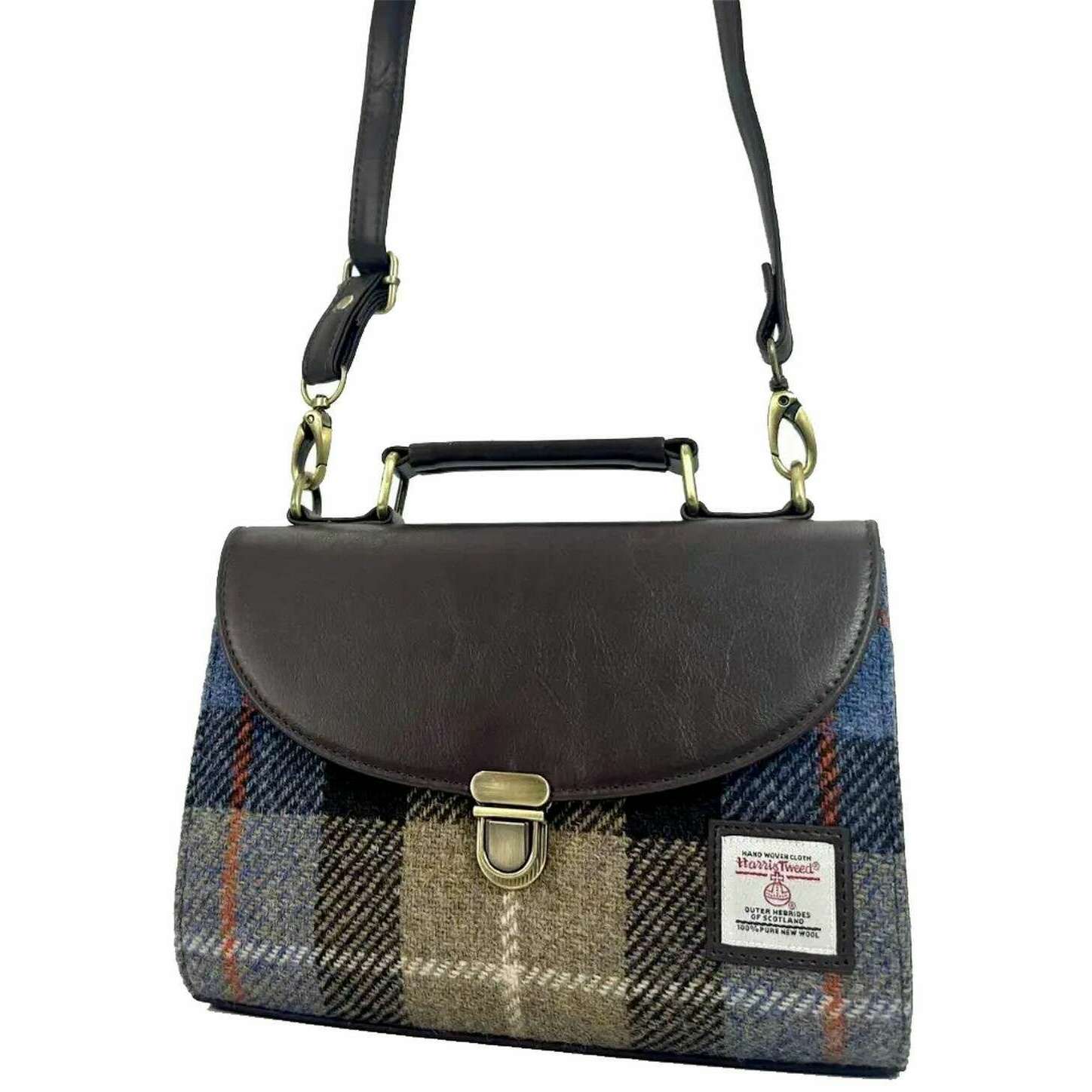 Maccessori Harris Tweed Mini Day Bag - Brown/Grey - Image 5