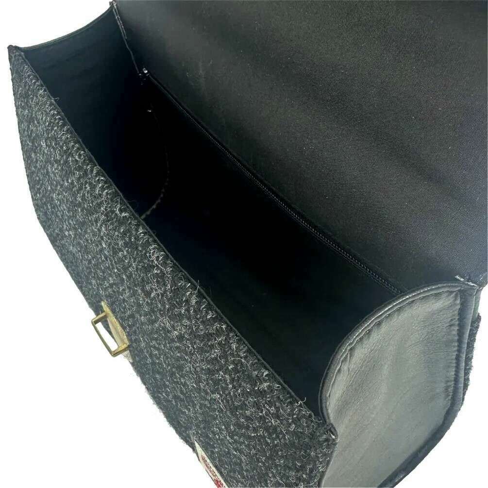 Maccessori Harris Tweed Mini Day Bag - Charcoal Grey - Image 4