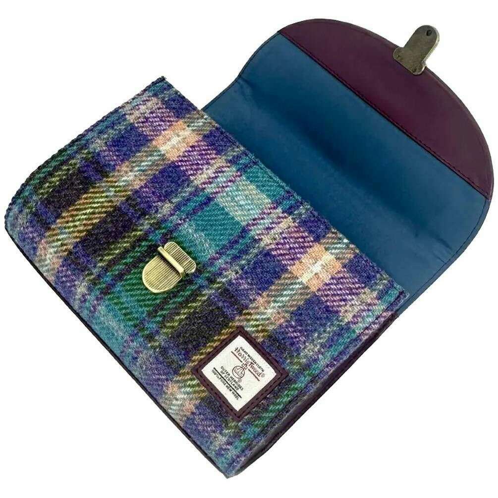 Maccessori Harris Tweed Mini Day Bag - Green/Purple - Image 3