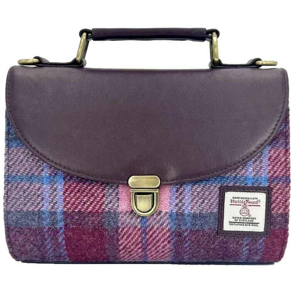 Maccessori Harris Tweed Mini Day Bag - Pastel Pink/Purple