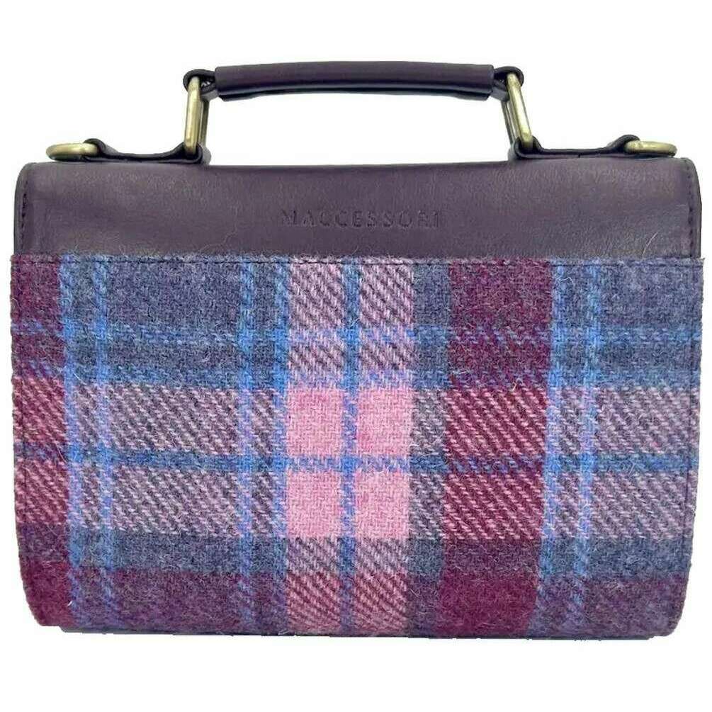 Maccessori Harris Tweed Mini Day Bag - Pastel Pink/Purple - Image 2