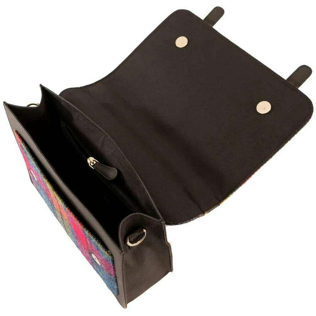Maccessori Harris Tweed Mini Messenger Bag - Blue/Pink - Image 5