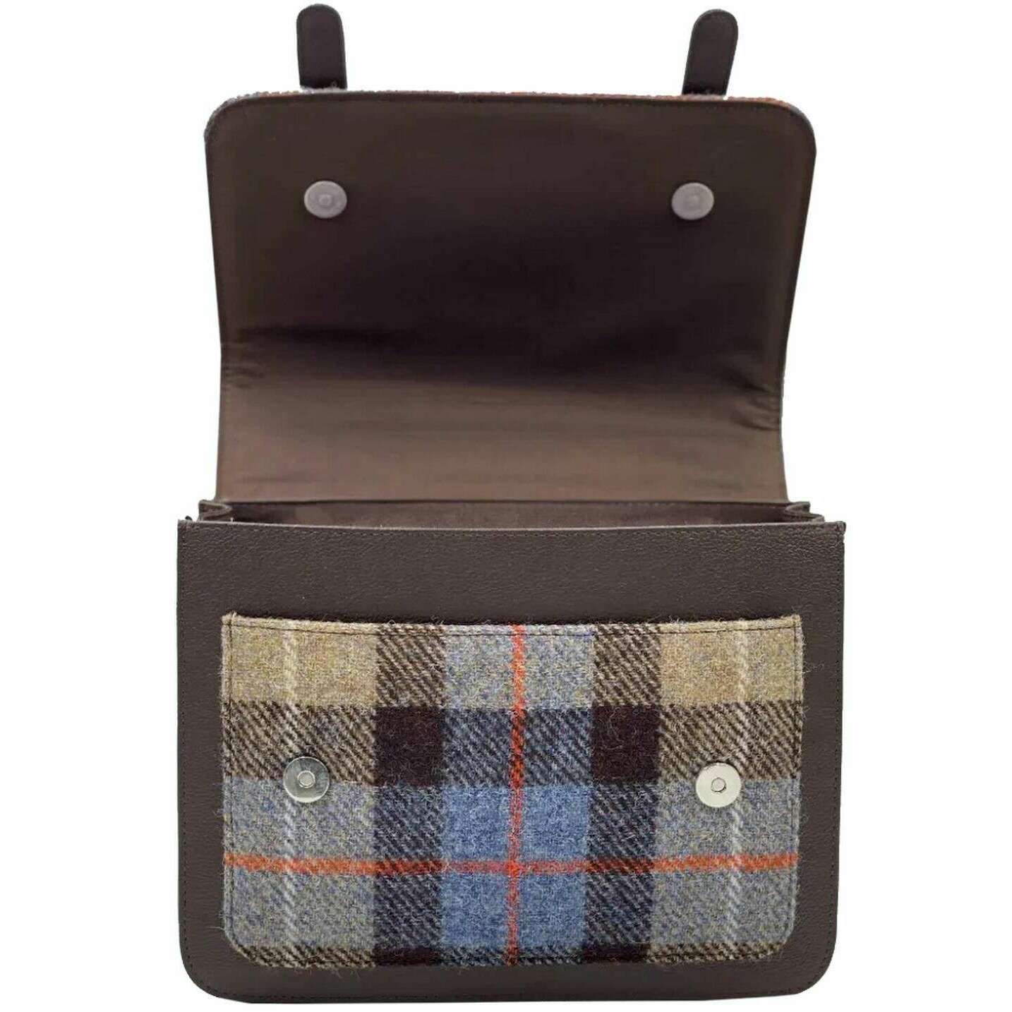 Maccessori Harris Tweed Mini Messenger Bag - Brown/Grey - Image 3