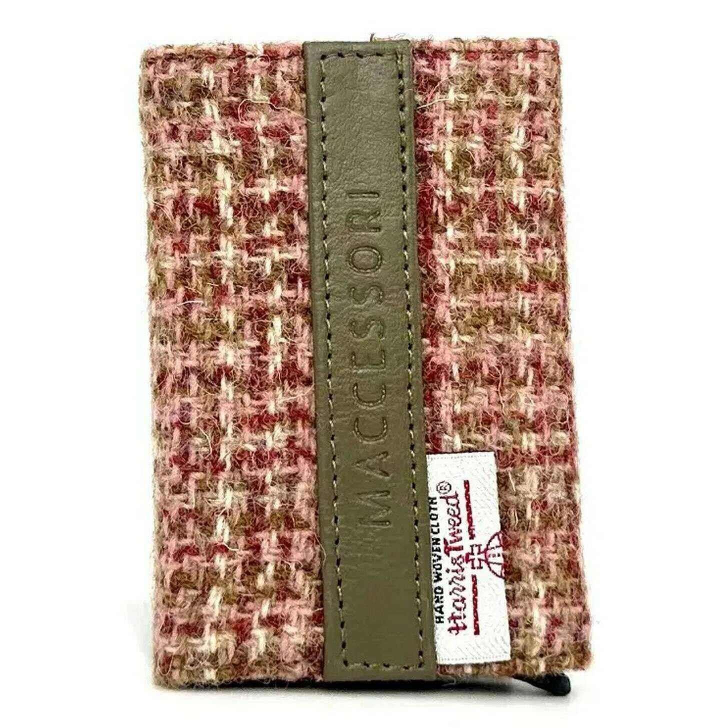 Maccessori Harris Tweed Pop Up Card Holder - Maple Red
