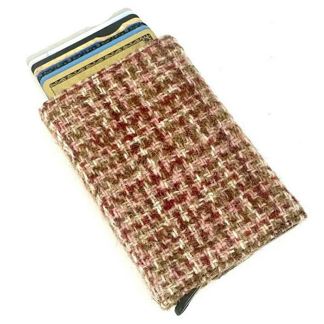 Maccessori Harris Tweed Pop Up Card Holder - Maple Red - Image 3