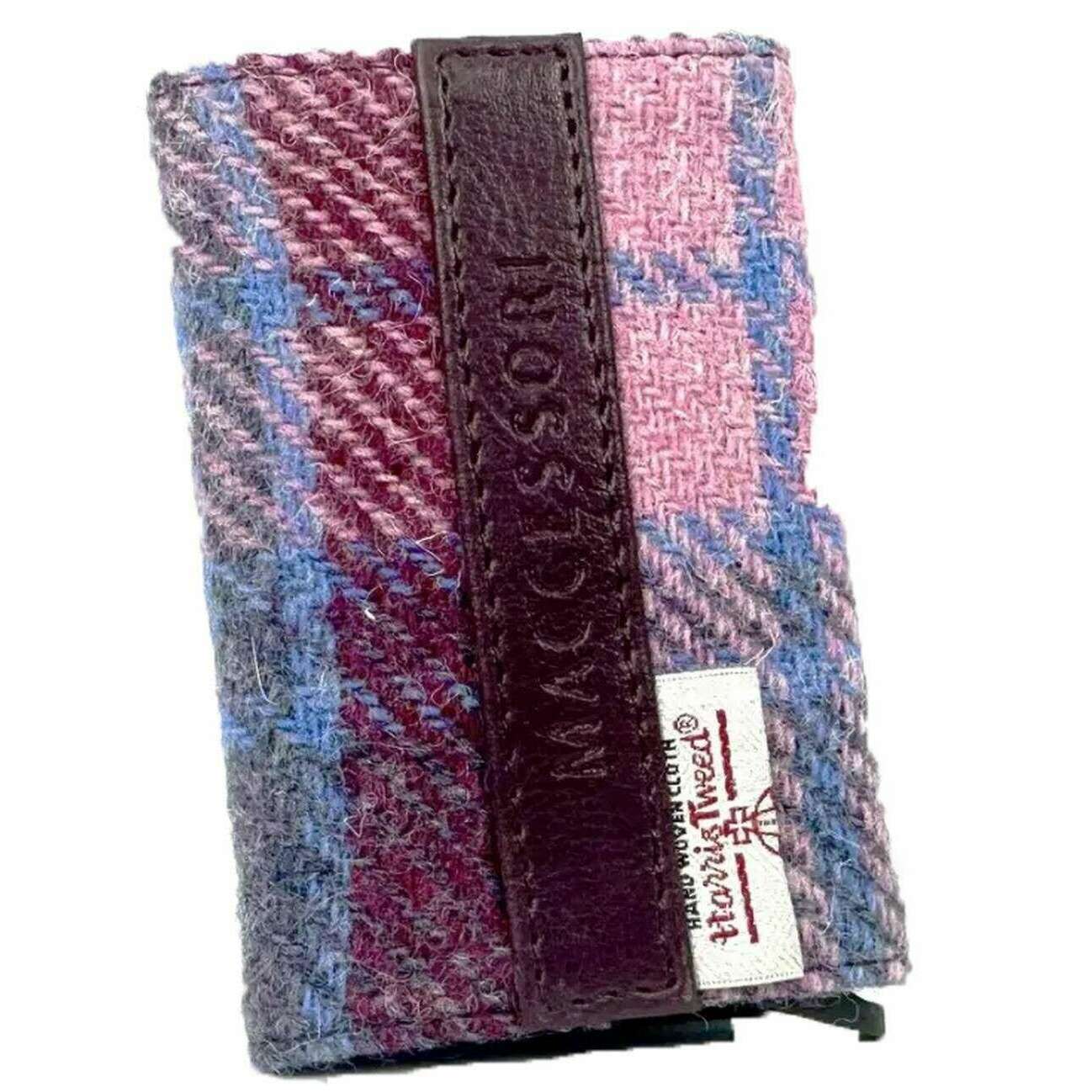 Maccessori Harris Tweed Pop Up Card Holder - Pastel Pink