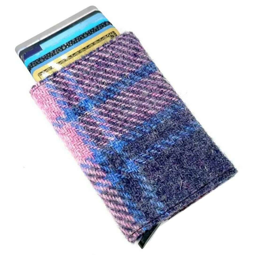 Maccessori Harris Tweed Pop Up Card Holder - Pastel Pink - Image 3