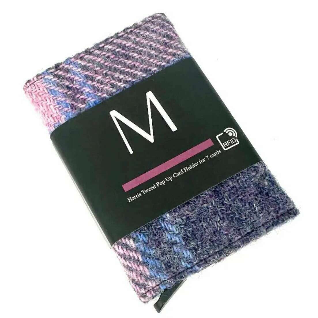 Maccessori Harris Tweed Pop Up Card Holder - Pastel Pink - Image 4