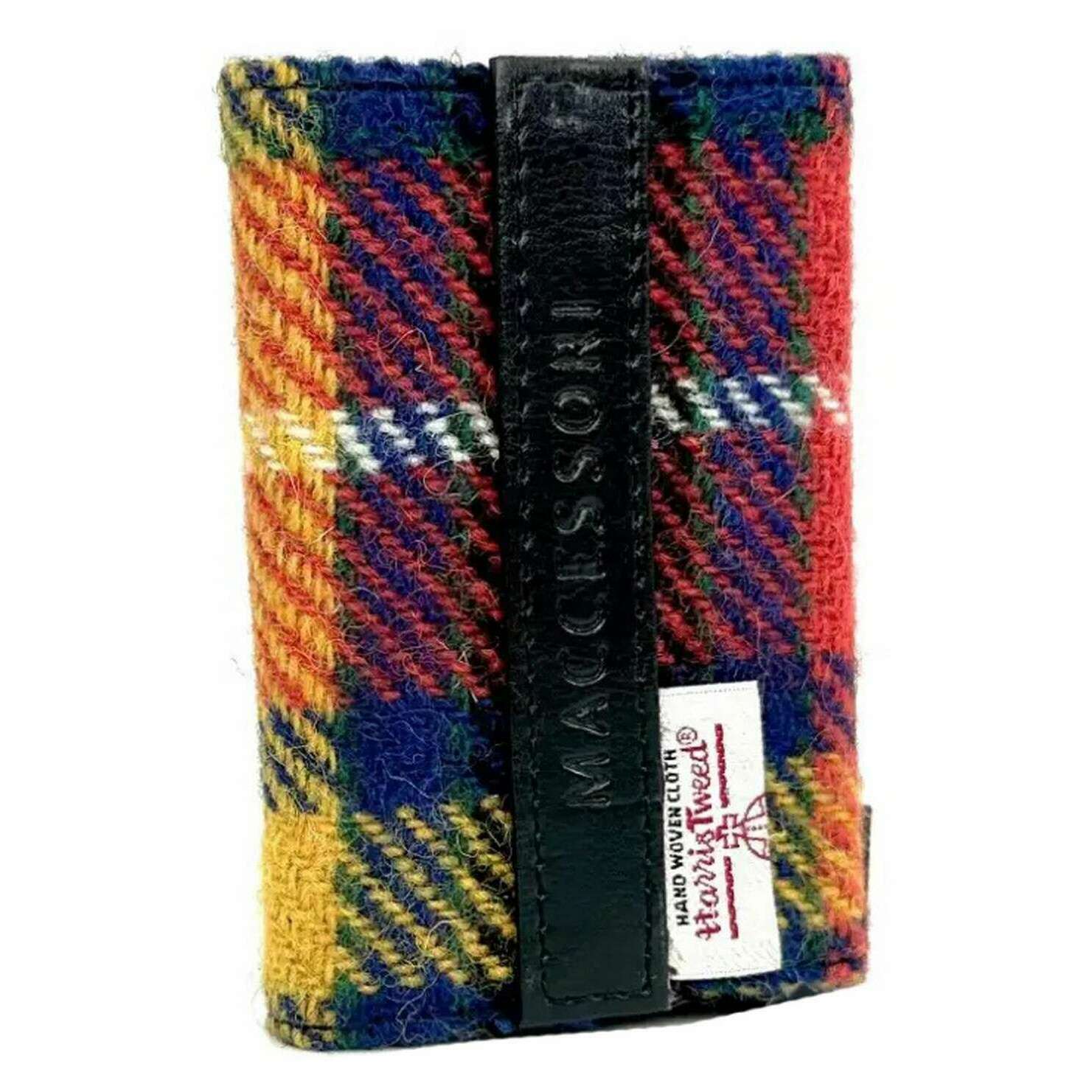 Maccessori Harris Tweed Pop Up Card Holder - Saffron Yellow/Orange/Red