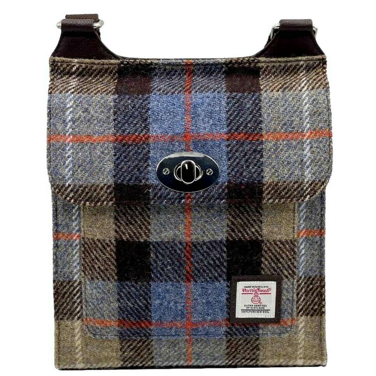 Maccessori Harris Tweed Satchel Bag - Brown/Grey