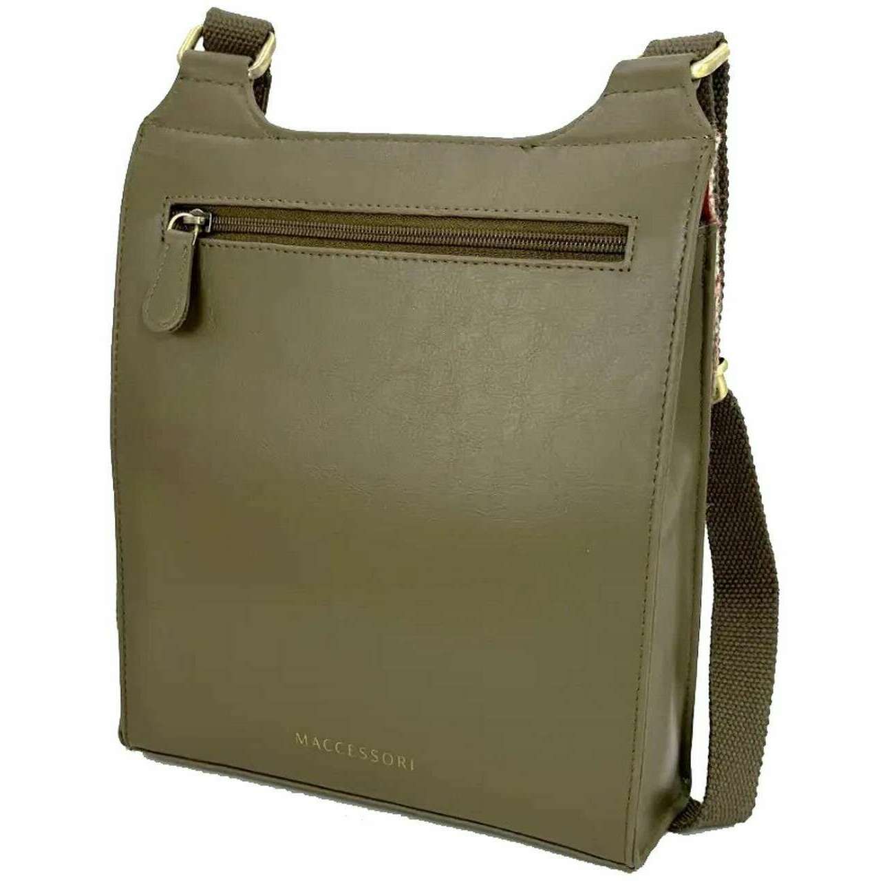 Maccessori Harris Tweed Satchel Bag - Maple Red - Image 2