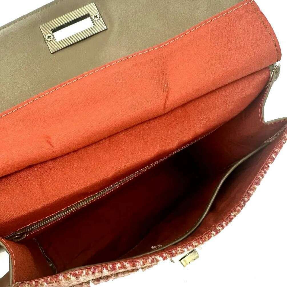 Maccessori Harris Tweed Satchel Bag - Maple Red - Image 3